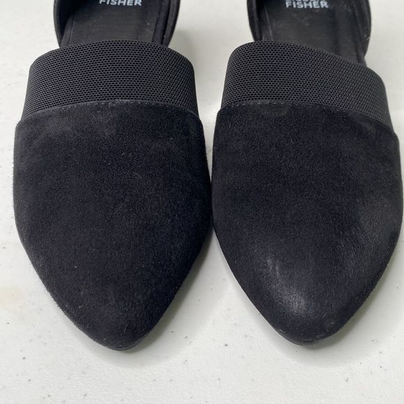 Eileen Fisher Black Hilly Suede d'Orsay Pump - Picture 9 of 16